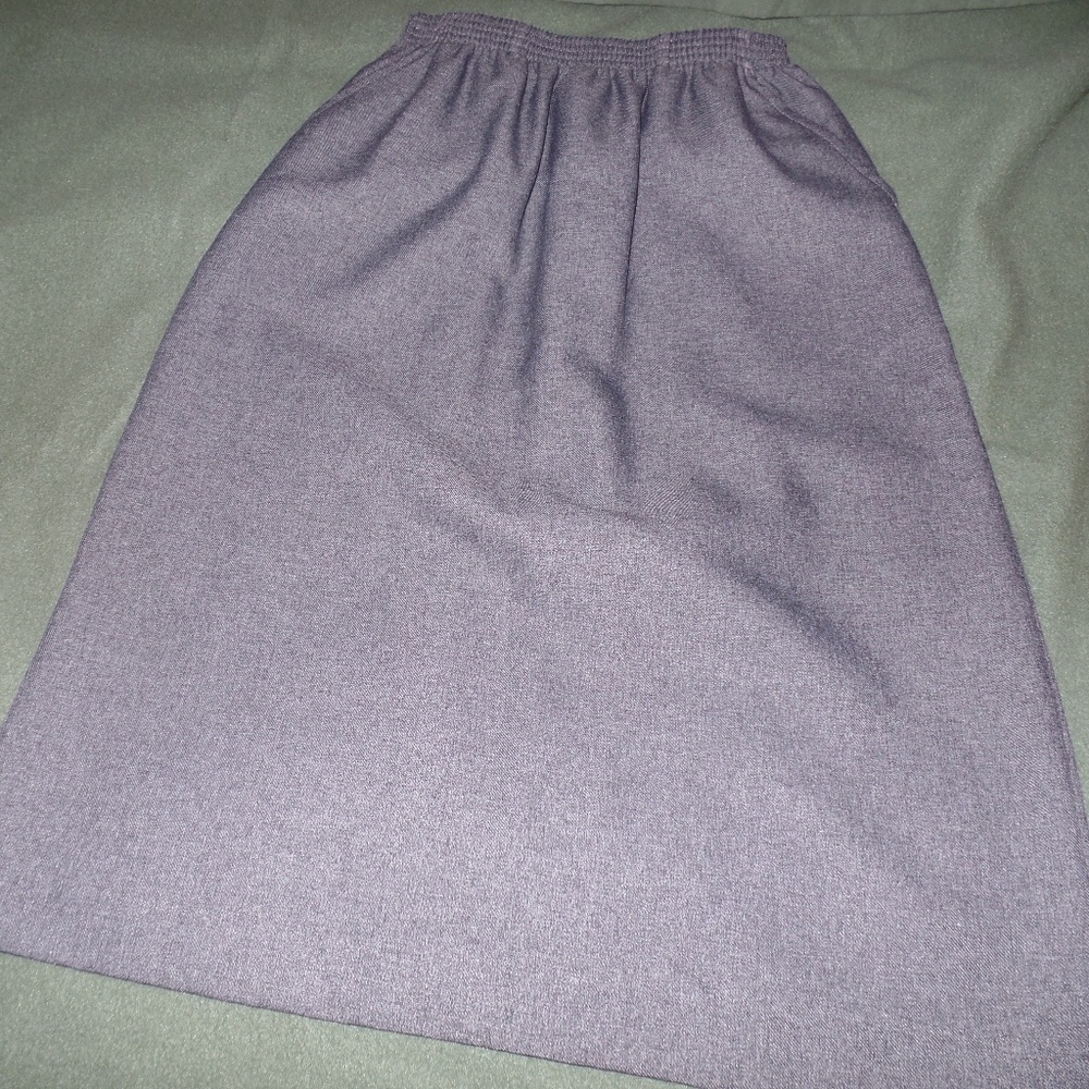 Blair Gray Skirt Side Slant Pockets